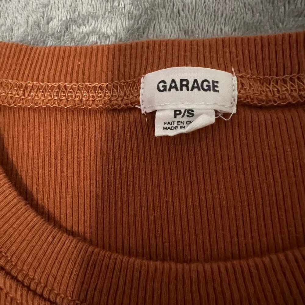Garage Rust Orange Ruched Dress - Picture 2 of 2